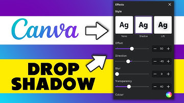 How to Add Drop Shadow to Text in Canva