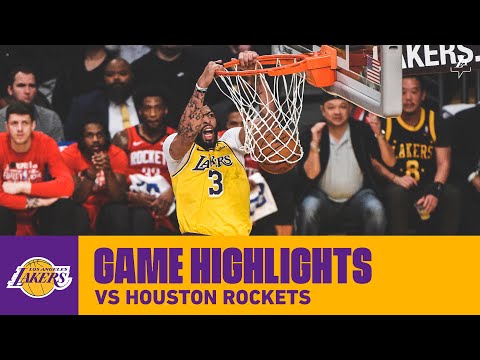 HIGHLIGHTS | Anthony Davis (32 pts, 13 reb, 3 blk, 3 stl) vs. Houston Rockets