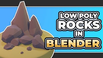 Low Poly Rocks - Game Assets Blender Tutorial