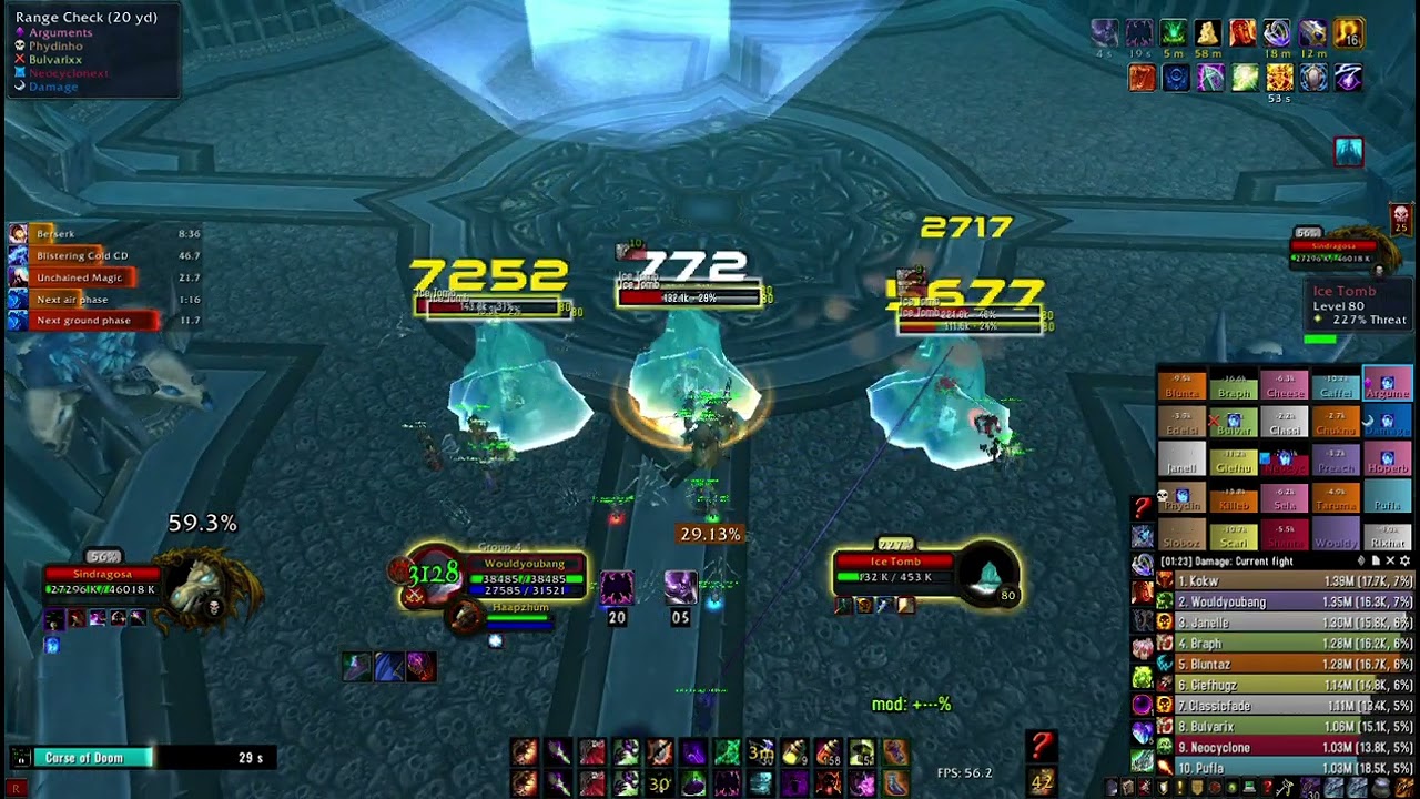 Affliction Warlock Wotlk - Sindragosa 25HC (Afterlight - Warmane)