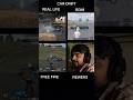 REAL LIFE VS PUBG VS FREE FIRE #pubgmobile #bgmi #freefire