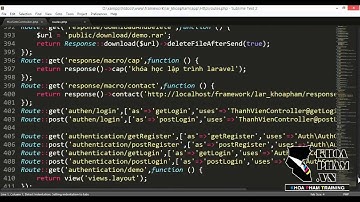 Lập trình Laravel tại KhoaPham Vn   Bài 50 112 RESTful Controller