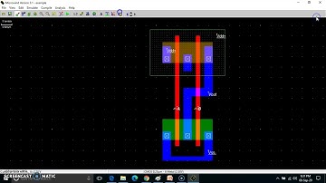 Lecture 6_ 3 Input CMOS NOR GATE in Microwind using 3 finger