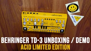 Behringer TD-3-AM (ACID Yellow Limited Edition TB-303 Clone) Unboxing & First Impressions