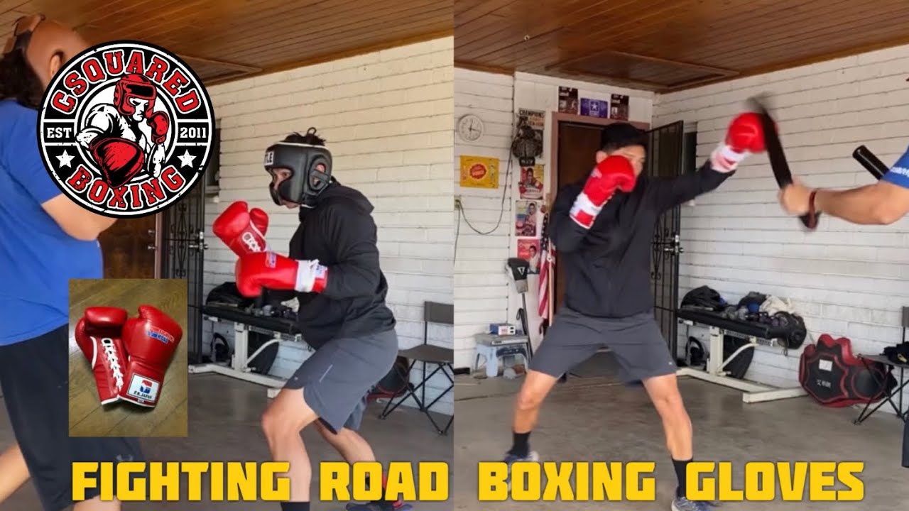 SPARRING/ MITT WORK- Fighting Road Japanese Boxing Gloves - YouTube