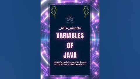 Variables in Java#shorts
