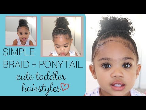 Simple Braid + Ponytail | Cute Toddler Hairstyle Ideas