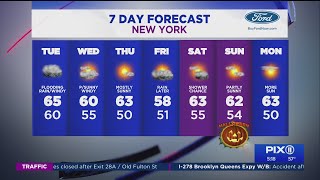 Weather alert: Fall nor'easter brings heavy downpours, winds to NY, NJ