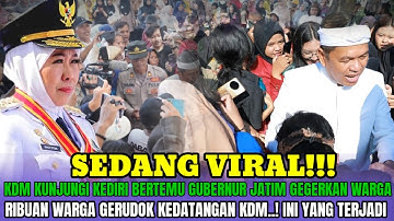 VIRAL!!! KDM KUNJUNGI KEDIRI JAWA TIMUR DI GERUDOK RIBUAN MASYARAKAT JATIM,.! INI YANG TERJADI