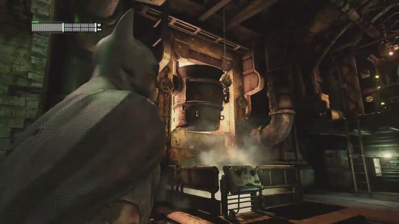 Batman: Arkham City-Cooling Tunnel D Riddler Trophies