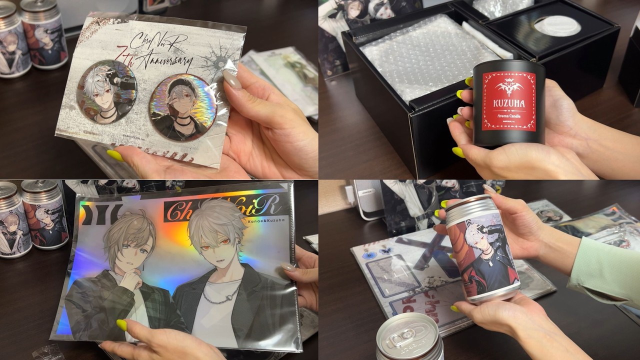 【推し活Vlog】ChroNoiR 7th ANNIVERSARY グッズ開封｜ランダムチェキ風カード＆特典紹介