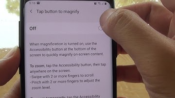 Samsung Galaxy S9: How to Enable / Disable Tap Button to Magnify on Navigation Bar