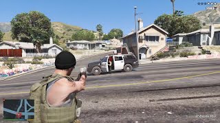 GTA 5 RDE 4.0.2 - El Burro Heights Gang Shootout + Ten Star Escape