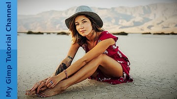 Cross processing with - tone curve - channel mixer - splittoning in Gimp 2.9