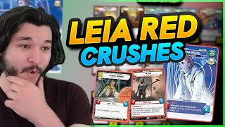 INSANE Leia Red Aggro BEATS Top Meta! Deck Tech | Star Wars Unlimited