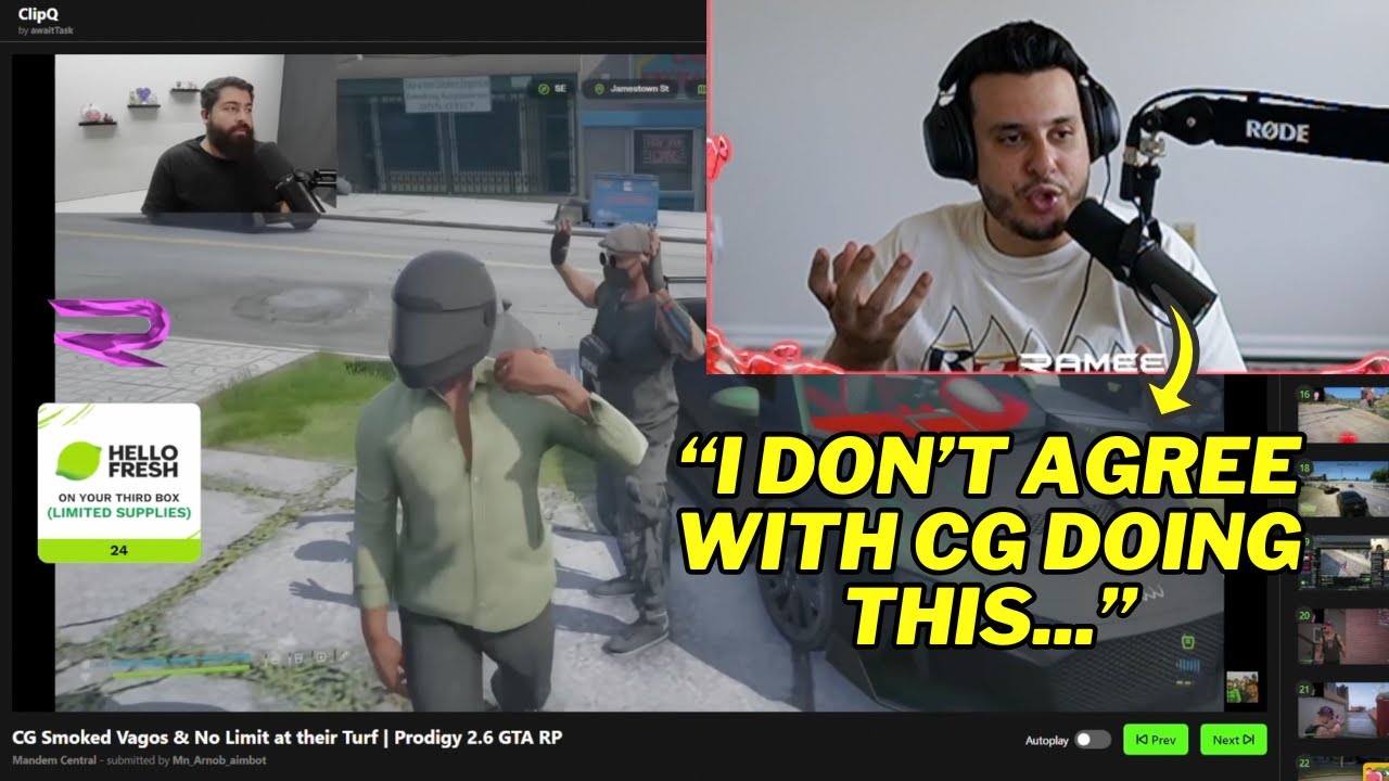 Ramee Reacts to CG's Weekend Squad wiping the Vagos, Ravage’s OOC Message, & More! | Prodigy 2.6