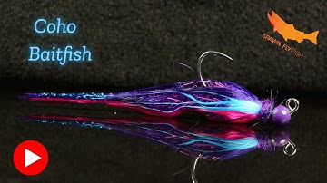 Coho Baitfish JIg Fly- Fly Tying Tutorial
