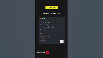 JavaScript MCQ #3: What