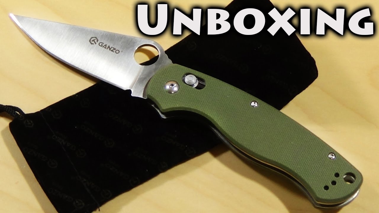 Ganzo G729-GR Unboxing and Initial Review of a Spyderco Clone with