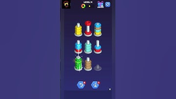 Nut ⚙ Sort lvl  11 #shorts #gamingwithrabia #nutsort