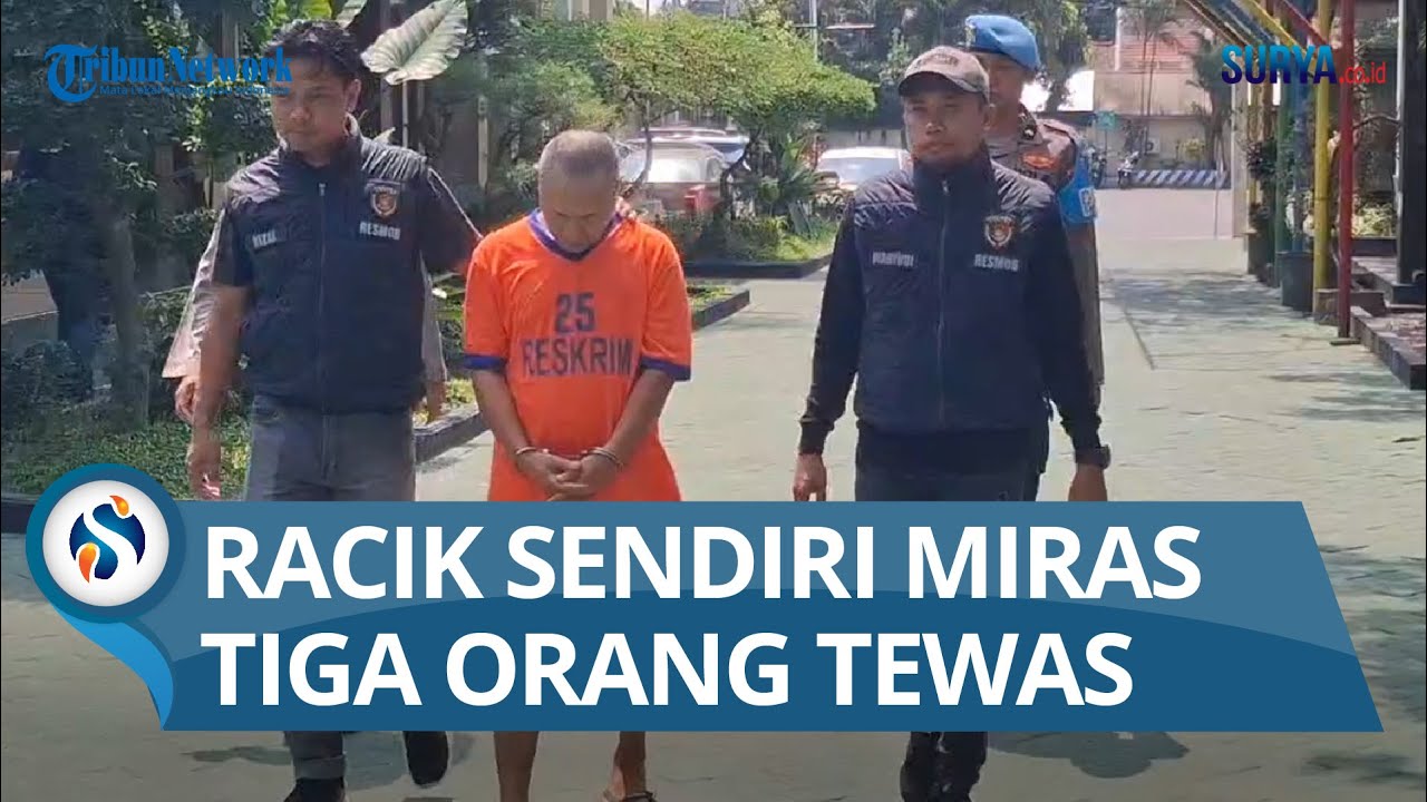Polres Kediri Amankan Penjual Miras Oplosan, Pelaku Racik Minuman Sendiri hingga Sebabkan Tiga Orang