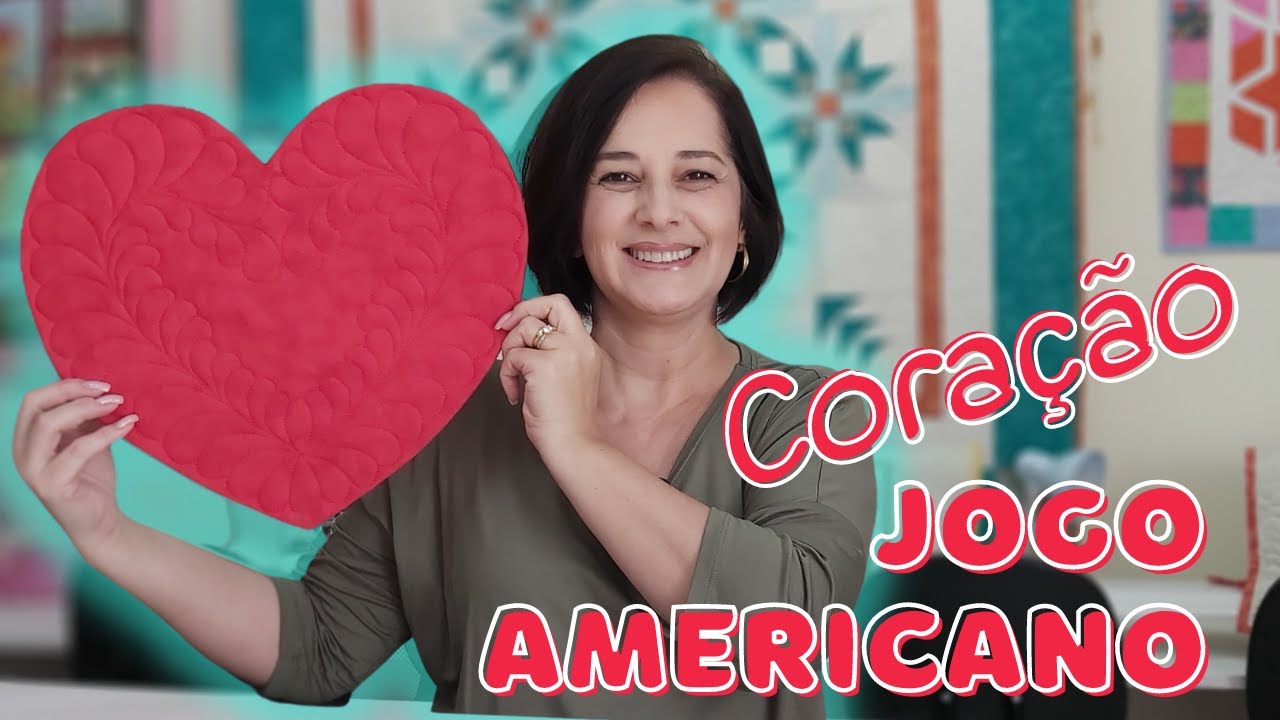 JOGO AMERICANO DE CORAÇÃO | Sousplat de coração - YouTube