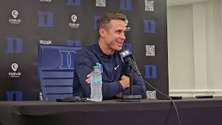 Duke Basketball HC Jon Scheyer Talks at Media Day News