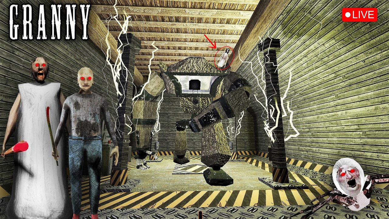GRANNY LIVE GAMEPLAY || HORROR LIVE STREAM || GRANNY GRANDPA LIVE 