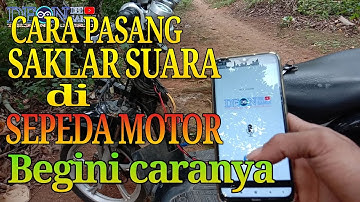 Cara pasang Saklar Suara Arduino di sepeda motor