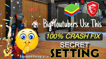 BLUESTACKS 4/MSI 4 SECRET 100% CRASH FIX SOLUTION || AUTO BACK PROBLEM FIX || SCORPION 99