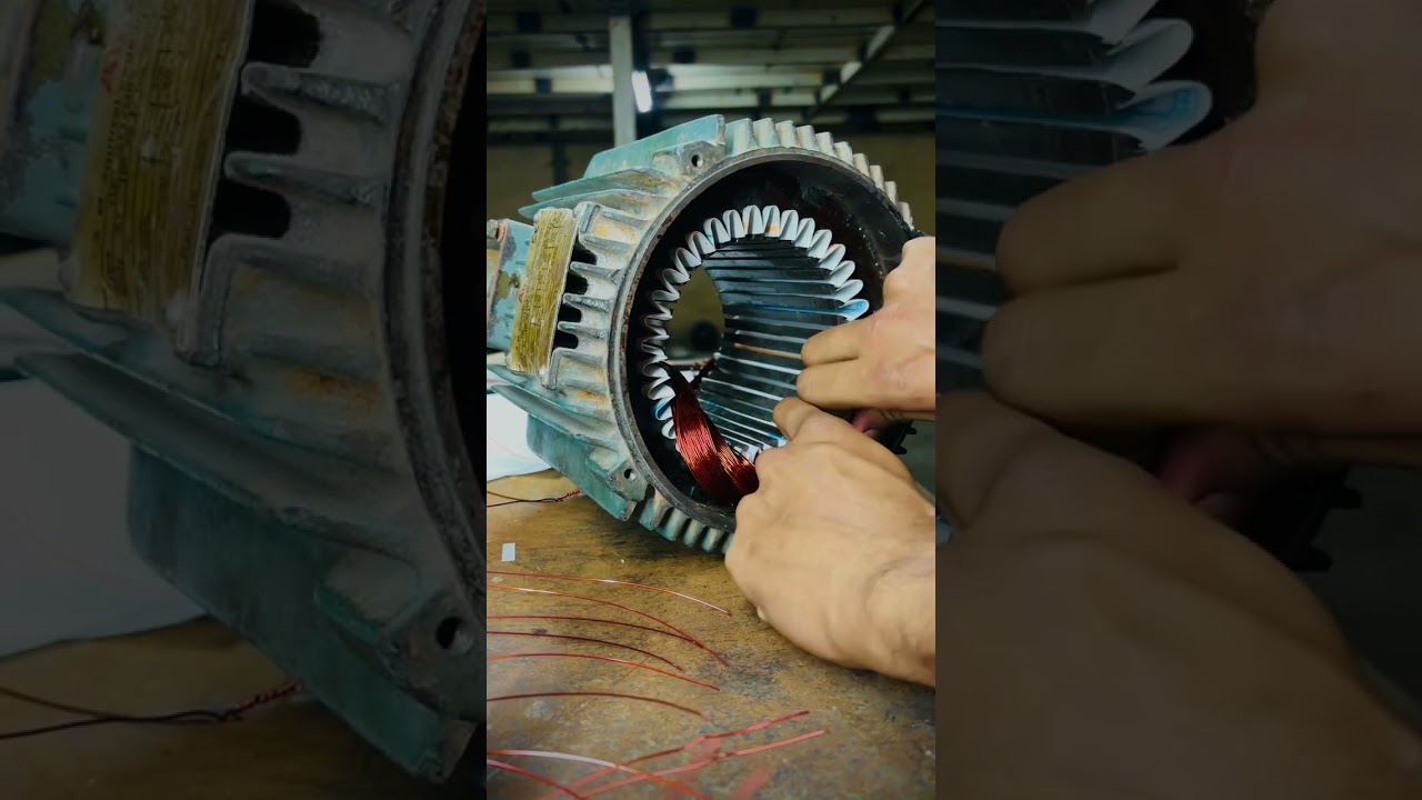 3phase induction motor winding (ABB)960Rpm 