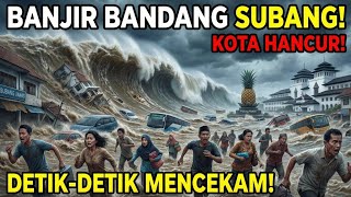 Subang, Pamanukan Jawa Barat Tenggelam Diterjang Banjir Bandang ‼️