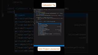 Tutorial Kalkulator Tip - Mini Project Javascript #shorts #programming #javascript #tutorial