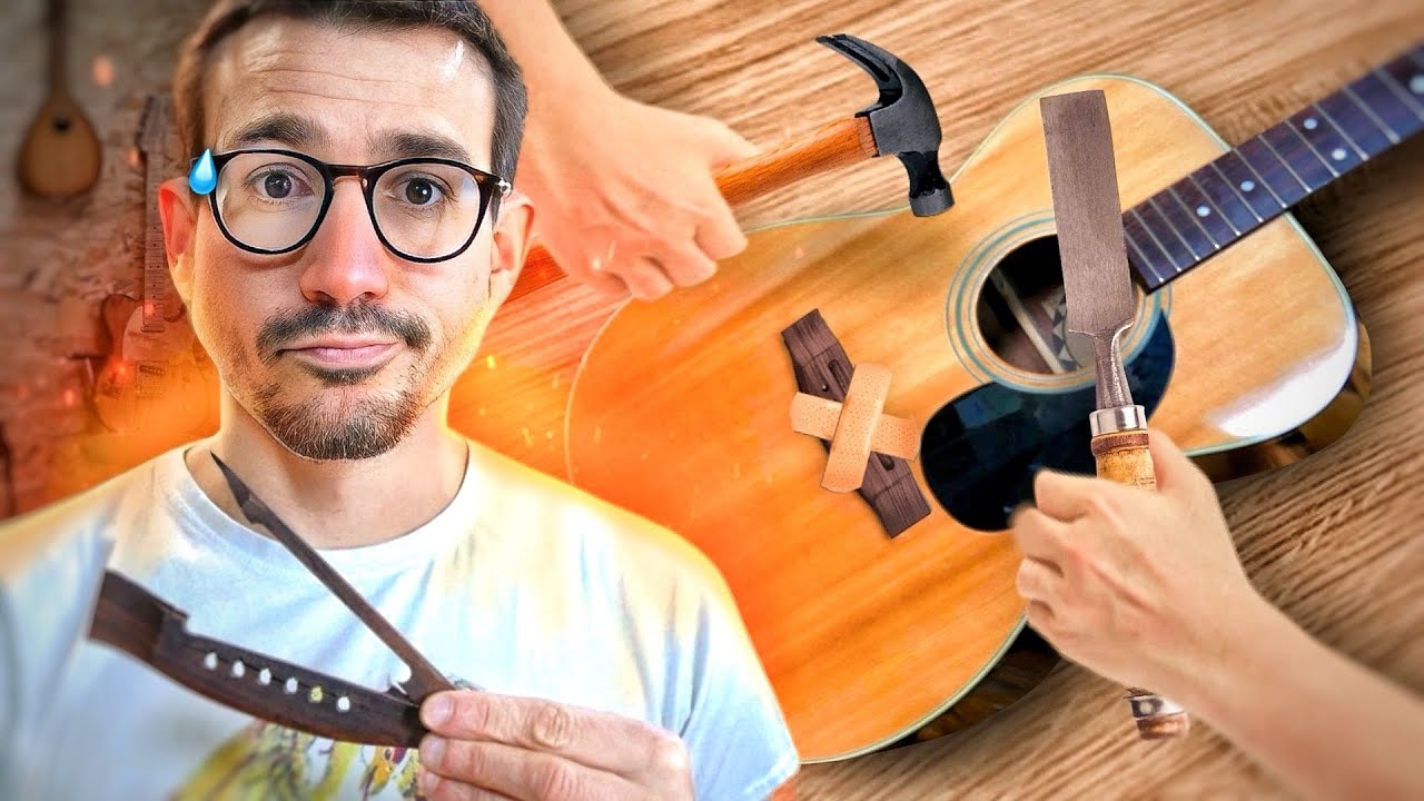 Comment FABRIQUER un chevalet de GUITARE acoustique - TUTO complet