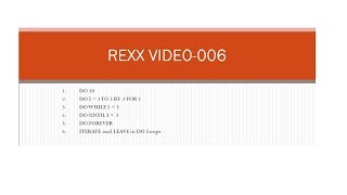 REXX Programming | 06 | Do Loops screenshot 5