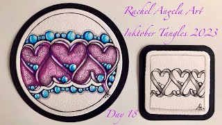 Day 18 - Inktober Tangles 2023 - Zutto by Yuko Takamasu CZT Day 18 - Inktober Tangles 2023 - Zutto by Yuko Takamasu CZT