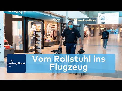 Video: Wie man Rollstuhlhilfe am Flughafen anfordert