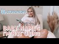 BABY NAMES WE LOVE BUT WON’T BE USING | UNCOMMON | BOHO BABY NAMES | Alexis Green