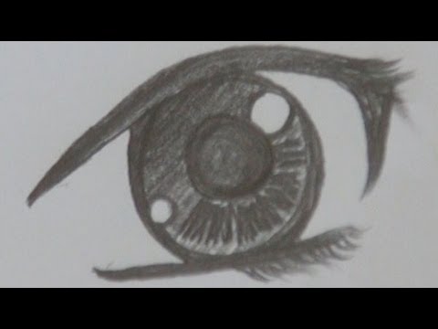 A way of drawing  anime  pretty girl s eye  pencil  drawing  