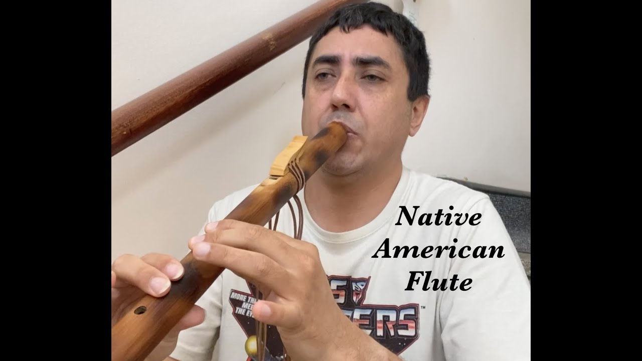 Native American Flute Playing music in a stairwell YouTube