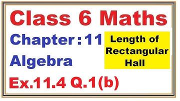 Ex.11.4 (Q.1) {b} Chapter:11 Algebra | Ncert Maths Class 6 | Cbse