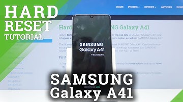 Hard Reset SAMSUNG Galaxy A41 – Remove Screen Lock by Recovery Mode