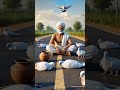 kisan aur kabutar🕊️🕊️🕊️#shorts #youtubeshorts #viral #3danimation #youtube #animation #ai #funny