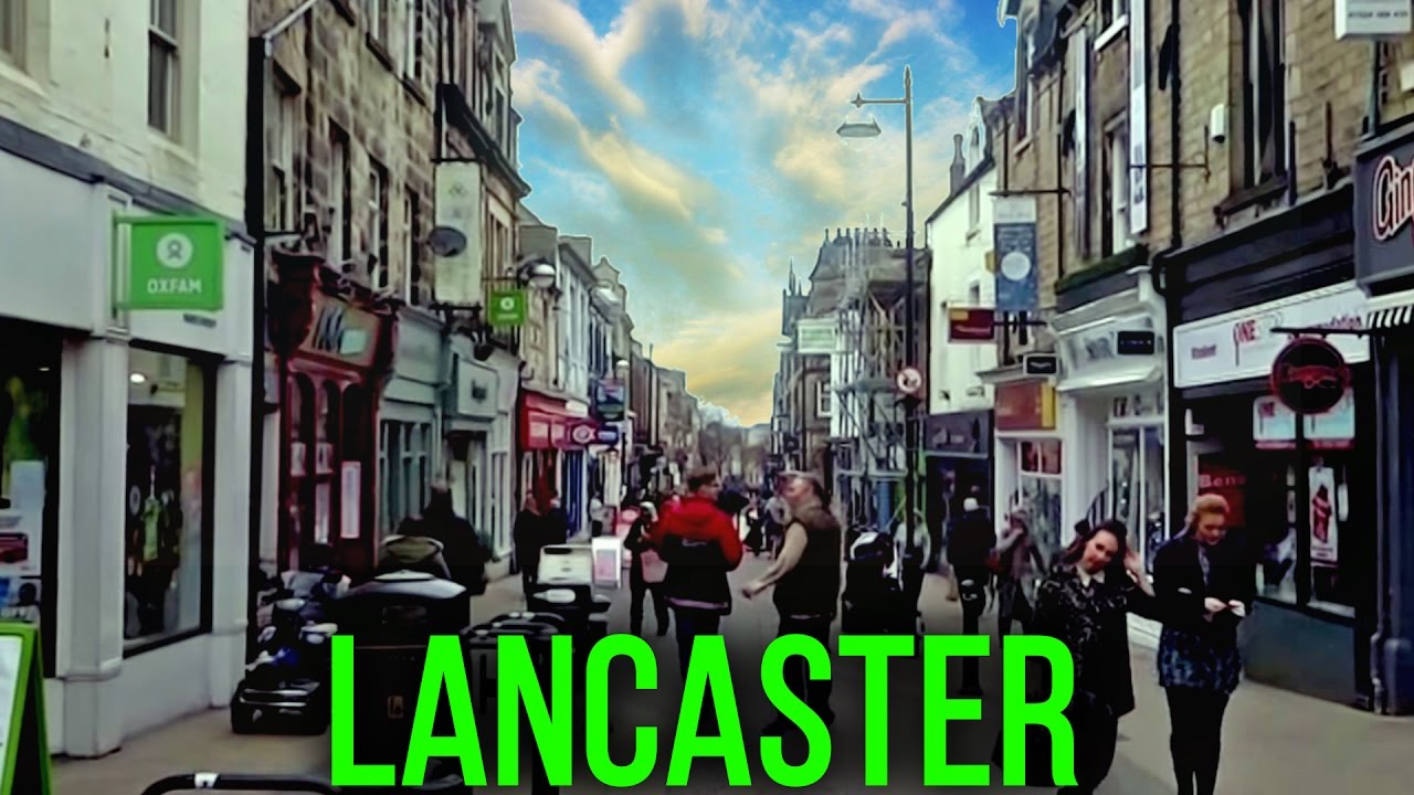 the uk today walking through lancaster lancashire city centre