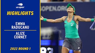 Emma Raducanu vs. Alize Cornet Highlights | 2022 US Open Round 1