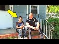 Cop responds to 911 call. Finds boy crying on porch and is heart broken by what the kid told him.