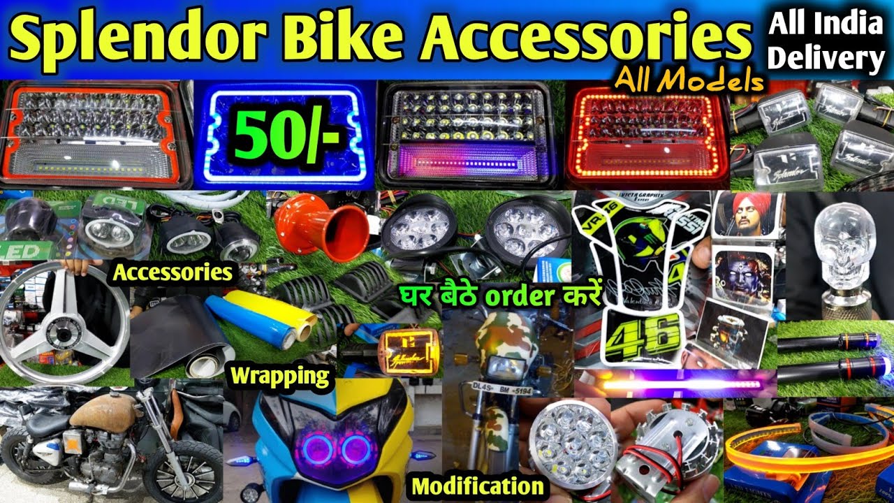 Splendor Bike Accessories All Models Wholesale/Retail Cheap Bike Accessories #splendor