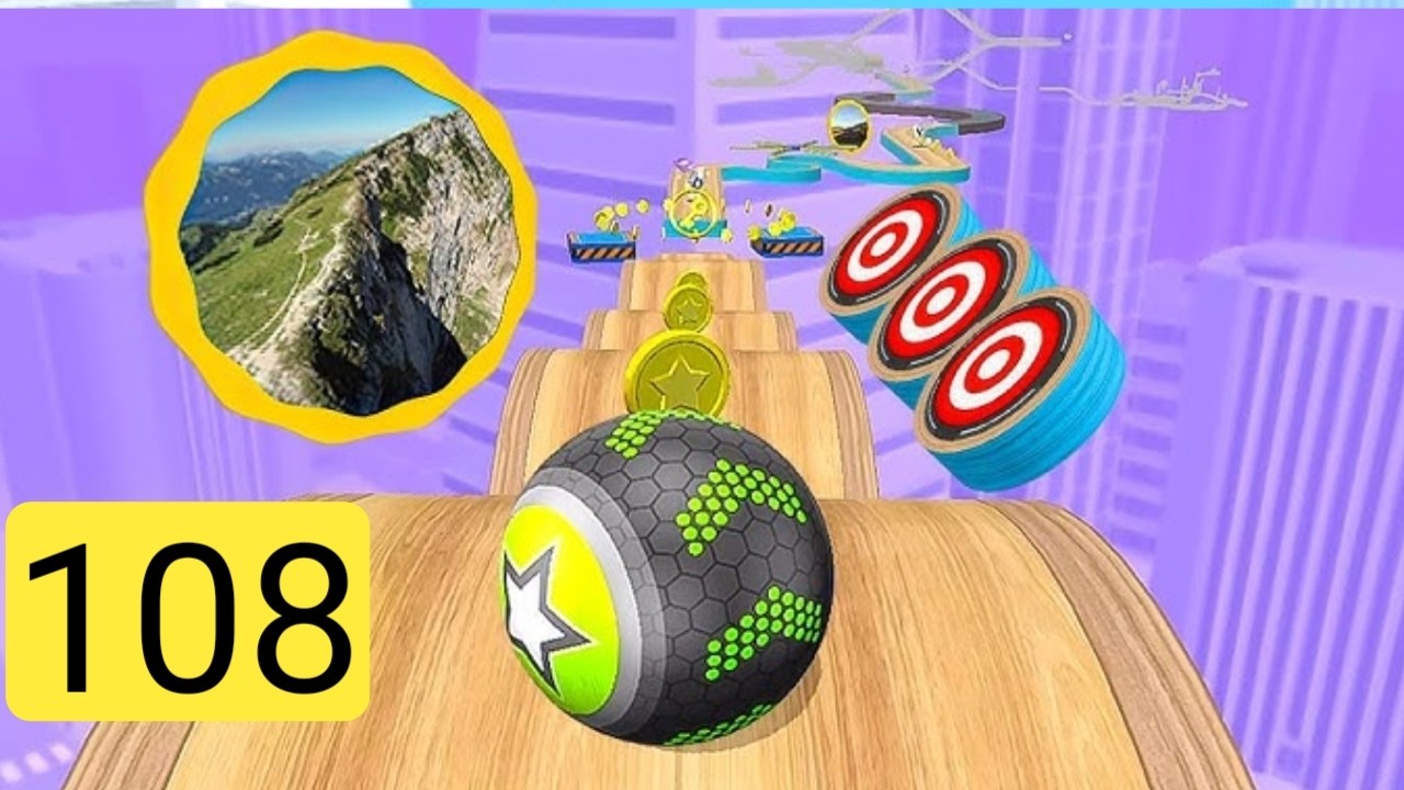 Going Balls , Speed Run , Going Balls Portal Run Gameplay Level 108