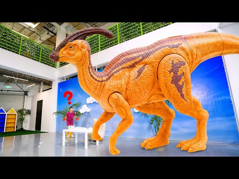 Adventures with ICE EGGS and GIANT DINOSAURS – Kids Learn Dinosaur Names