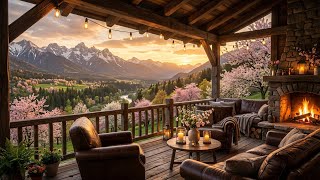 Spring Mountain Escape 🌸 Smooth Lofi Jazz for Relaxation, Study & Cozy Sunset Vibes